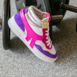 Baskets Femme|Baskets<Méduse Baskets femme Sakura 780 Blanc/Violet/Fuchsia Meduse Sakura780Blanc/Violet/Fuchsia