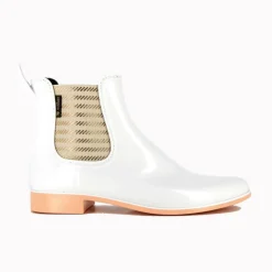 Bottines Femme<Méduse Bottines femme Japlon Blanc/Pêche Meduse JaplonBlanc/Pêche