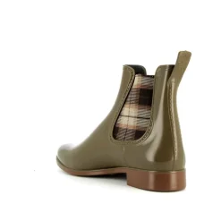Bottines Femme<Méduse Bottines femme Japscot Kaki/Caramel Elastique Ecossais Beige Meduse JapscotKaki/CaramelElastiqueEcossaisBeige