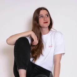 Textile Femme<Méduse Textile T Shirt Blanc Imprimé Rose Meduse
