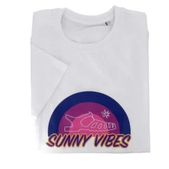 Textile Femme<Méduse Textile T Shirt Blanc Imprimé Sunny vibes Meduse